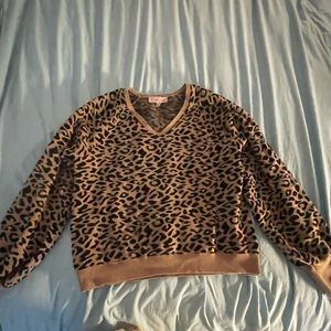 Philosophy beautiful leopard print sweater.